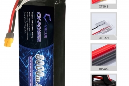 High Discharge Rate LIPO Battery 6S 22.2V 8000mAh
