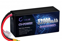 High Voltage LIPO Battery 6S 23.4V 32000mAh